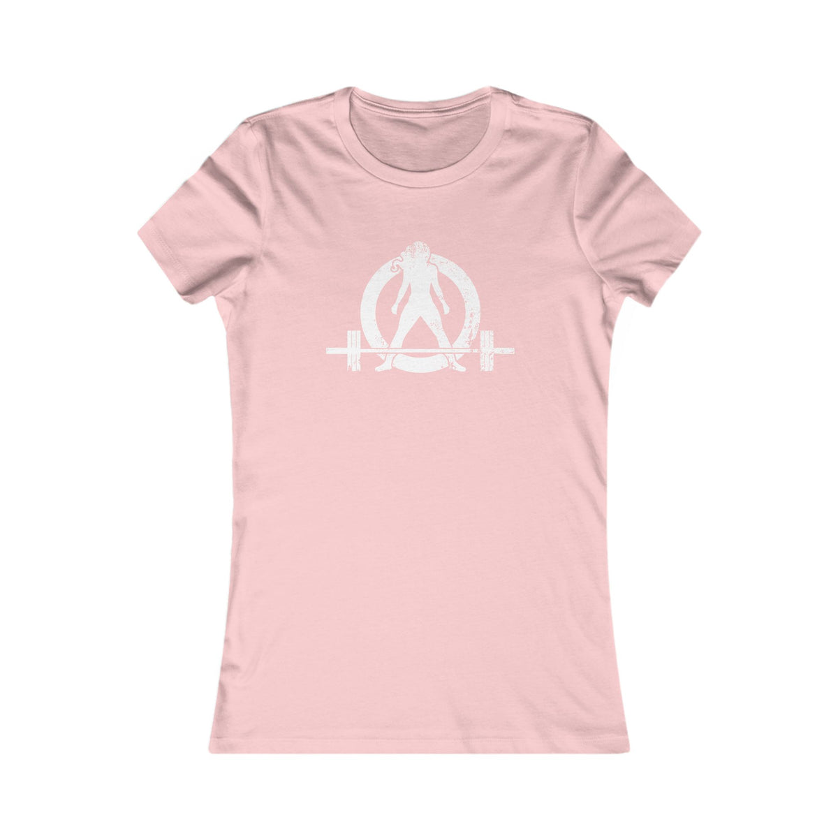 Kick Your Ass – Women’s Favorite Tee (White Distressed Logo)