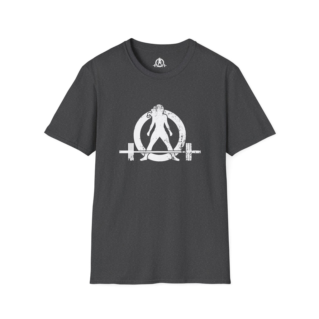 WWLW White Distressed Unisex Softstyle T-Shirt - White Distressed Logo - Plain Back
