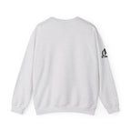 She is STRONG - Unisex Heavy Blend™ Crewneck Sweatshirt - Front Black Logo - Plain Back
