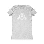 Kick Your Ass – Women’s Favorite Tee (White Distressed Logo)