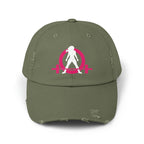 Unisex Distressed Cap - Classic Color Logo