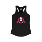 Women's Ideal Racerback Tank - Distressed  Color Distressed Logo Front & Plain Back