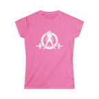 Strong Is Beautiful - Distressed White Logo - Women's Softstyle Tee (BEST SELLER)