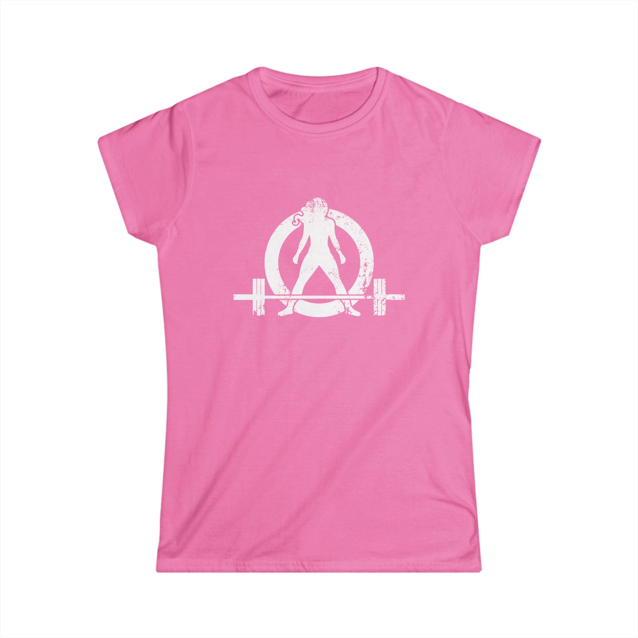 Strong Is Beautiful - Distressed White Logo - Women's Softstyle Tee (BEST SELLER)