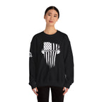 USA Barbell - Unisex Heavy Blend™ Crewneck Sweatshirt - White Logo
