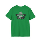 Lift Heavy Swing Fast - Unisex Softstyle T-Shirt - Print on Front & Back
