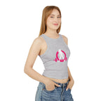 Women's Micro Rib Racer Tank Top - Classic Logo