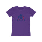 USA Logo - Women's The Boyfriend Tee - USA Light Logo - Plain Back