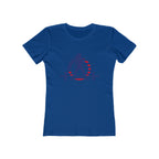 USA Logo - Women's The Boyfriend Tee - USA Light Logo - Plain Back