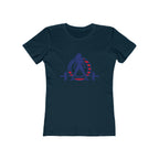 USA Logo - Women's The Boyfriend Tee - USA Light Logo - Plain Back
