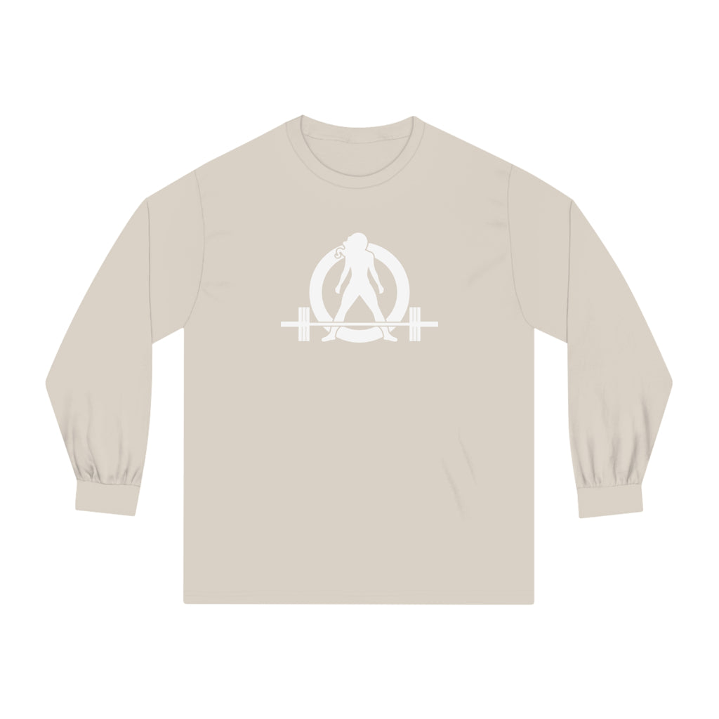 25 + 25 = 70 - Unisex Classic Long Sleeve T-Shirt - White Print on Front & Back