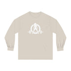 25 + 25 = 70 - Unisex Classic Long Sleeve T-Shirt - White Print on Front & Back