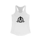 Everything Hurts & I'm Hungry - Women's Ideal Racerback Tank - Black Print Front & Back