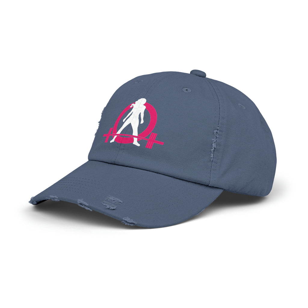 Unisex Distressed Cap - Classic Color Logo