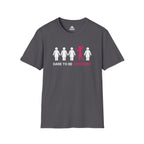Dare To Be Different - Flex - Unisex Softstyle T-Shirt - Logo Front - Plain Back