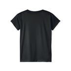 Women's Sports Jersey (AOP) - Black - Color Inverted Distressed Logo