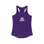 Built Different - Women's Ideal Racerback Tank - White Logo