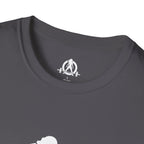 STRONG NOT SKINNY - Unisex Soft-style Tee - White Front & Back Logo