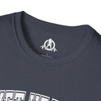 Lift Heavy Shit  - Unisex Softstyle T-Shirt - White Print on Front Plain Back