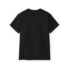 Lift Heavy Shit - Unisex Ultra Cotton Tee - Front White Logo - Plain Back