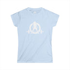 I DON’T WANT TO LOOK SKINNY I WANT TO LOOK LIKE I CAN KICK YOUR ASS - Women's Softstyle Tee - WWLW White Logo