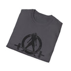I Workout To Burn Off The Crazy - Unisex Softstyle T-Shirt - White Logo Front & Back