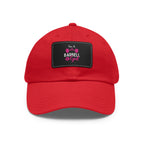 I'm A Barbell Girl - Dad Hat with Leather Patch (Rectangle)