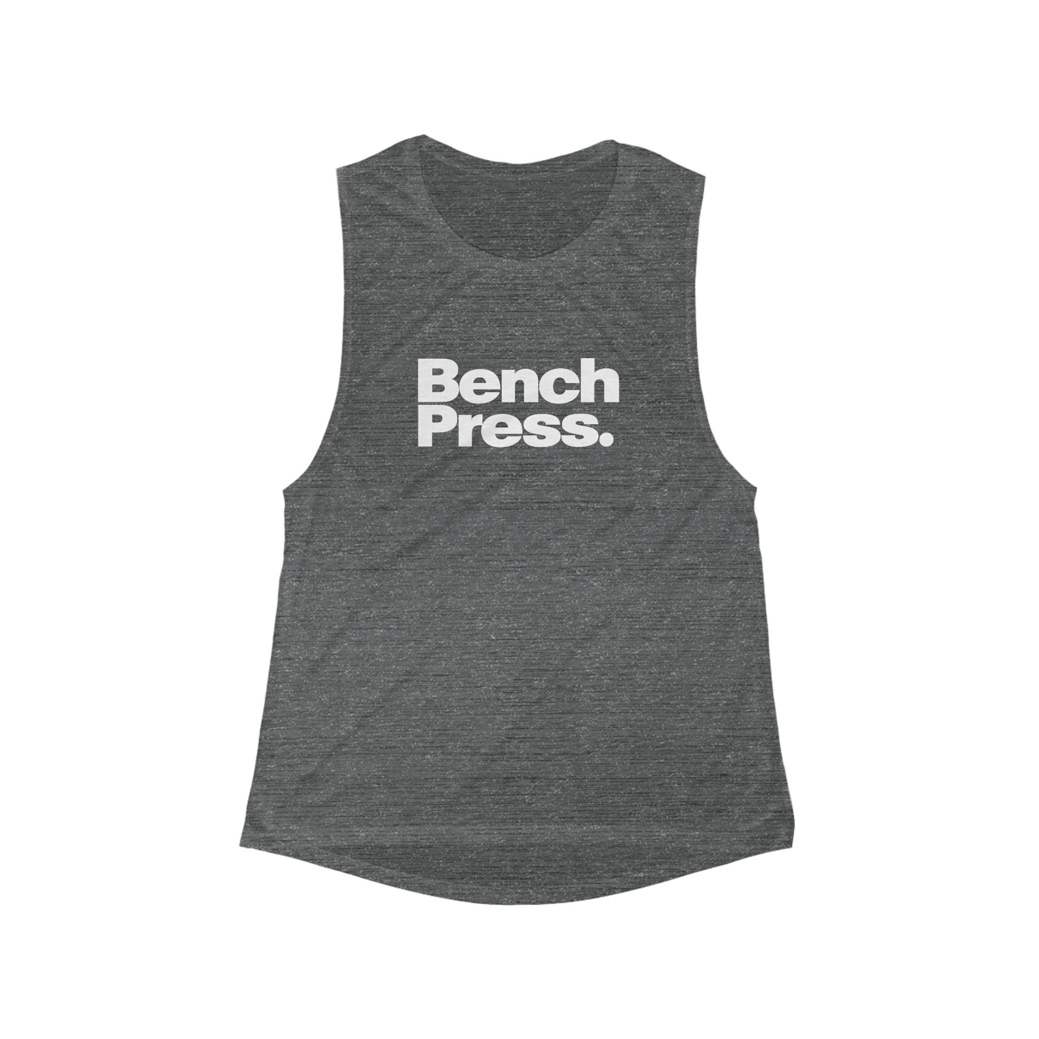 Bench Press. - Women's Flowy Scoop Muscle Tank