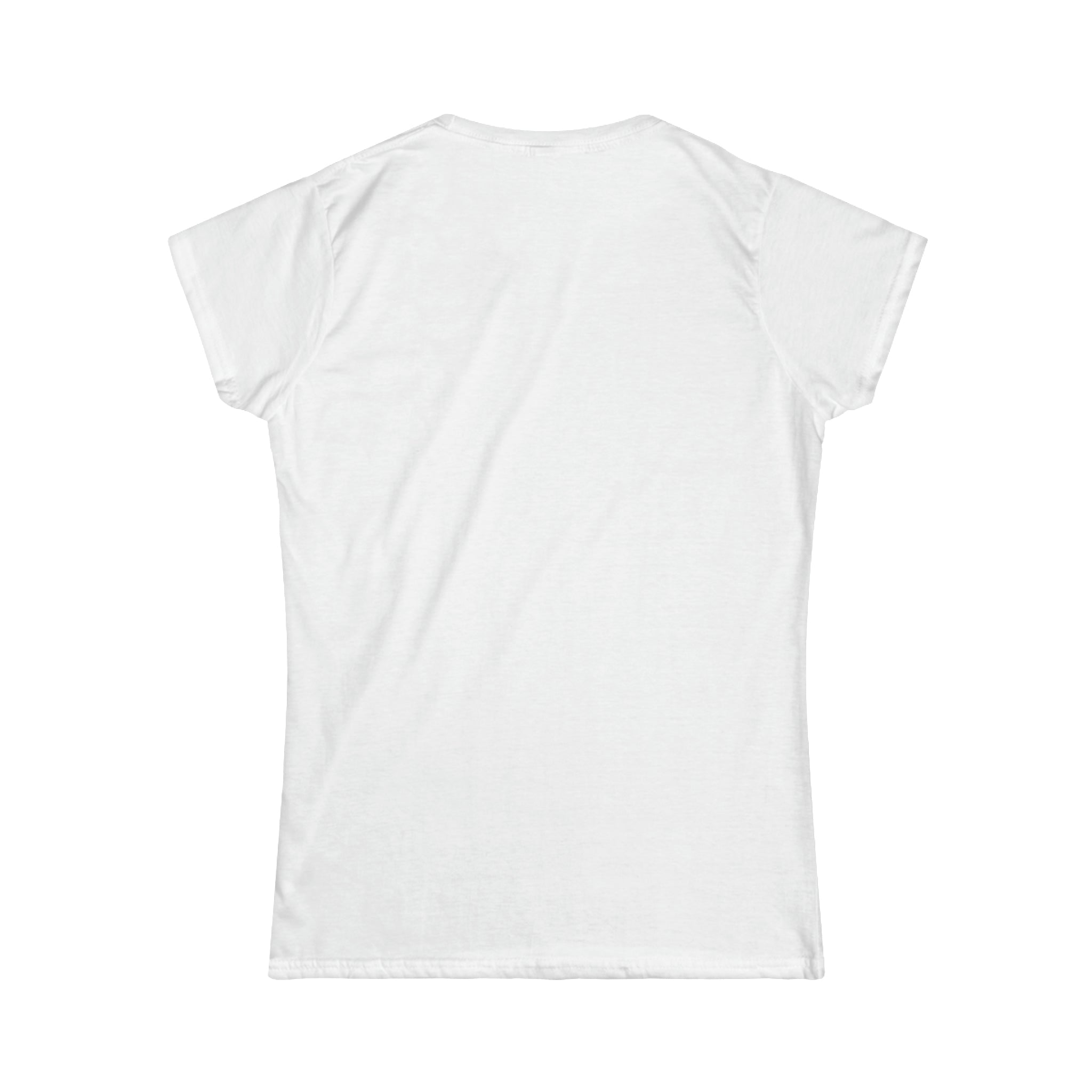 Lift Weights & Hang With My Dog - Women's Softstyle Tee - Distressed Color Logo - Plain Back