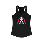 WWLW Classic Logo Racer Back Tank Top (BEST SELLER) - Women's Ideal Racerback Tank - Classic Light Logo - Plain Back