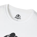 Iron Sharpens Iron - Unisex Softstyle T-Shirt - Black Logo Front & Back