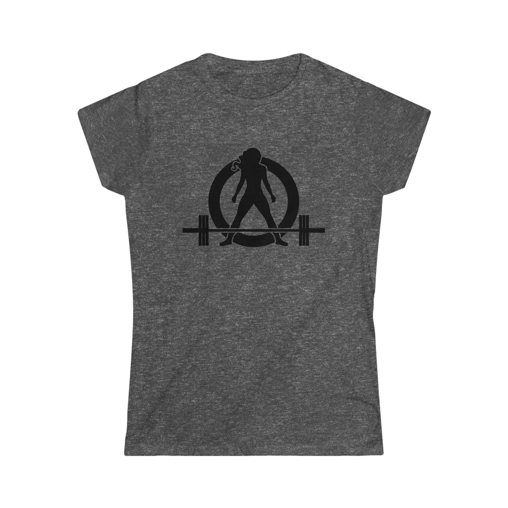 Iron Sharpens Iron - Women's Softstyle Tee - Black Logo Print on Front & Back