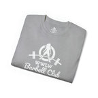 Barbell Club White Classic Logo - Unisex Ultra Cotton Tee