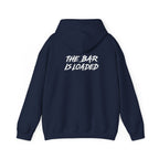 The Bar Is Loaded - Unisex Heavy Blend Hooded Sweatshirt - White Logo