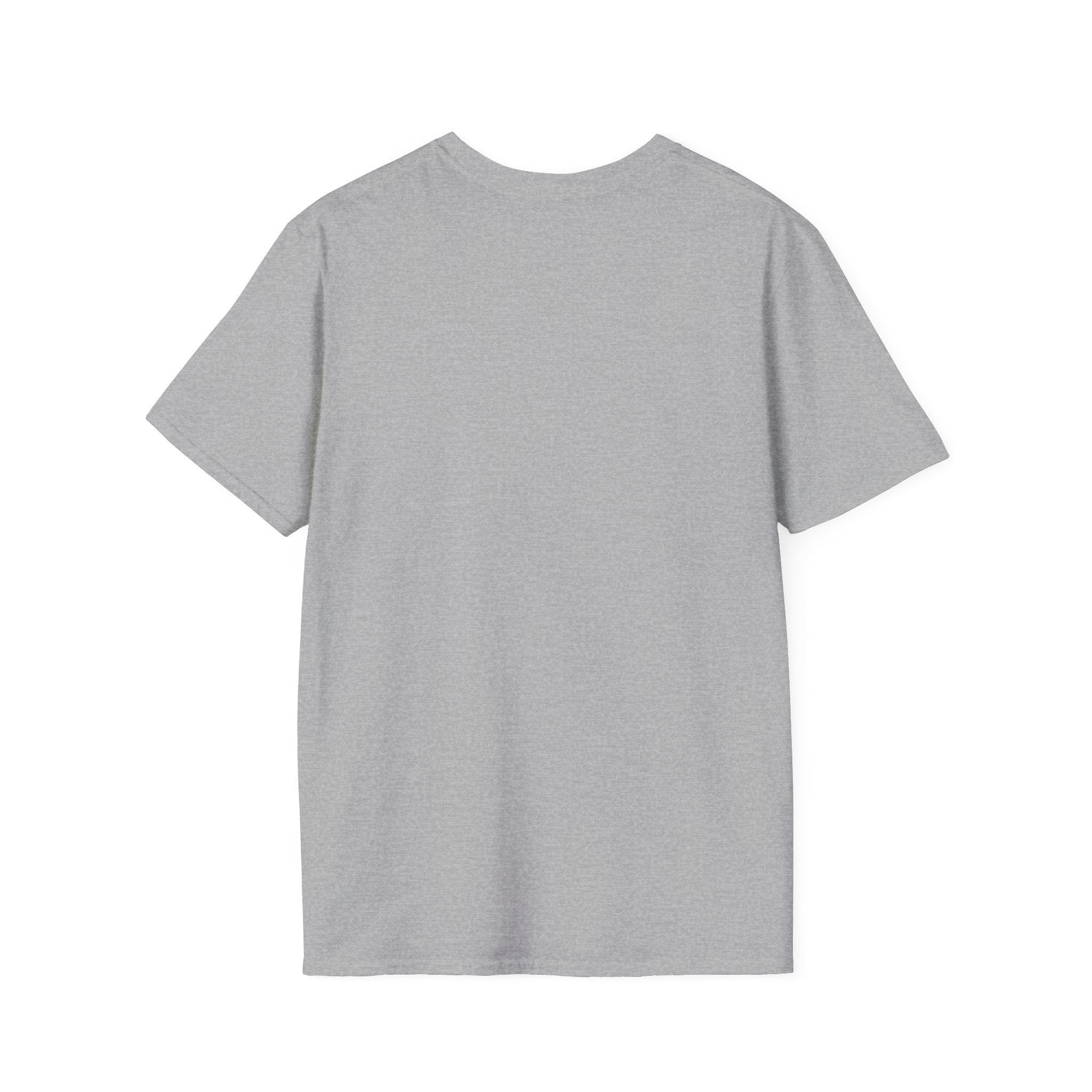 Unisex Softstyle T-Shirt - Black Distressed Logo - Plain Back (BEST SELLER)