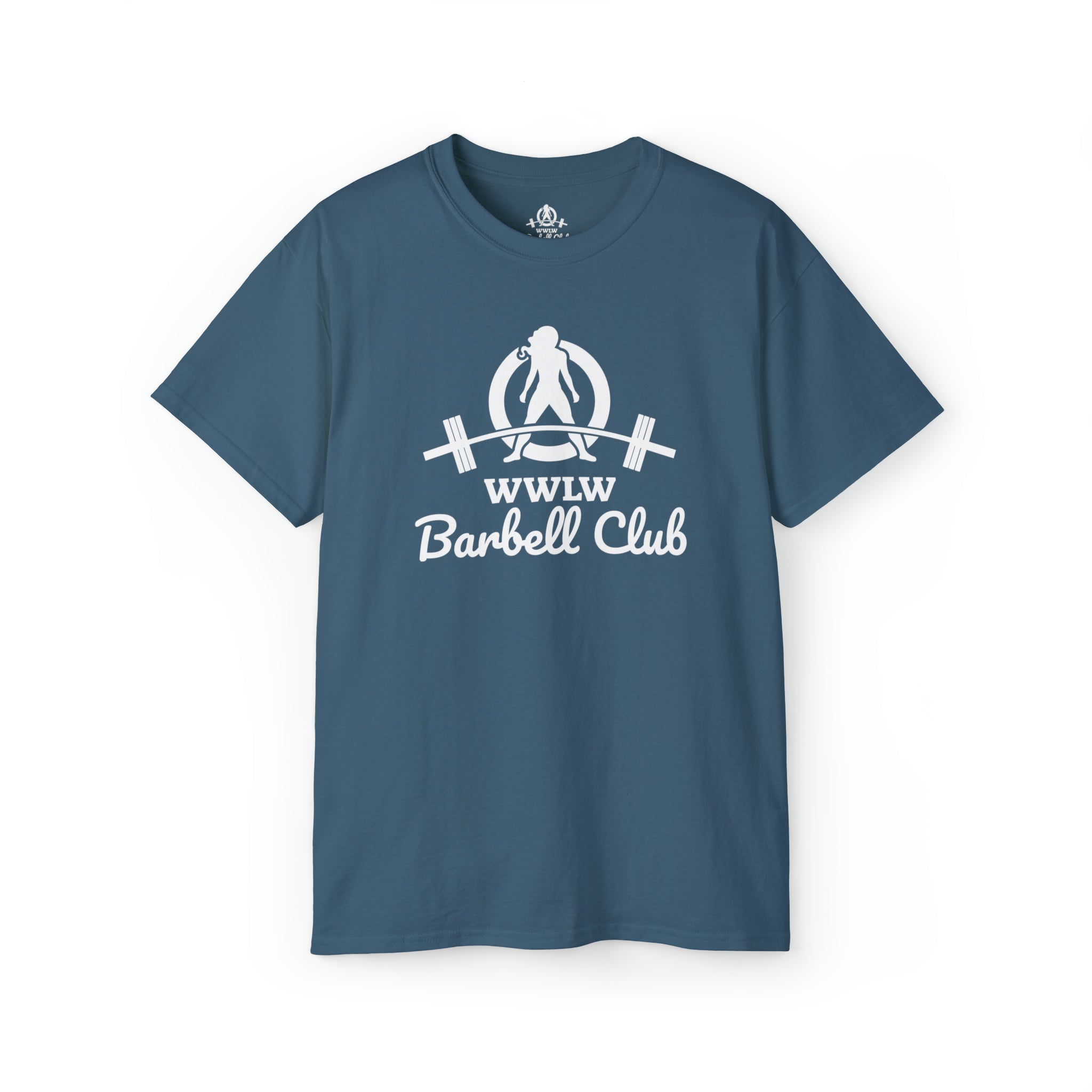 Barbell Club White Classic Logo - Unisex Ultra Cotton Tee