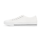 Women's Low Top Sneakers - Classic Color Distressed Logo