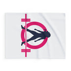 Arctic Fleece Blanket - White Color Logo