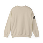 Iron Sharpens Iron - Unisex Heavy Blend™ Crewneck Sweatshirt - Front Black Logo - Plain Back