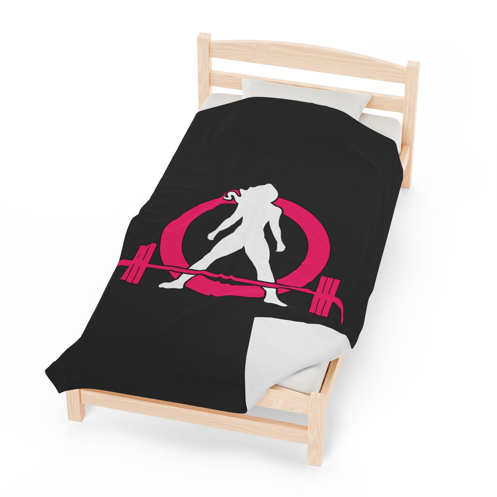 Velveteen Plush Blanket - Classic Dark Logo