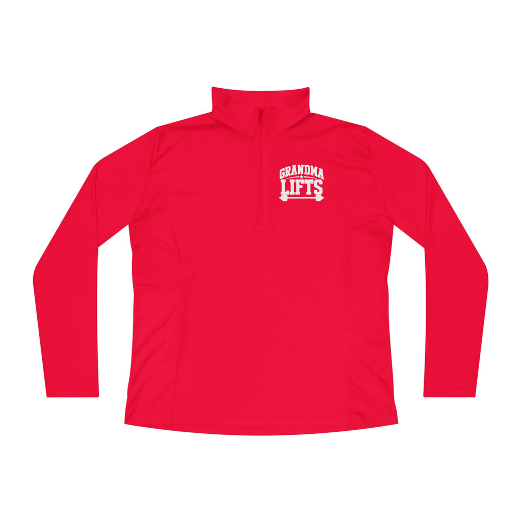 Grandma Lifts - Ladies Quarter-Zip Athletic Pullover