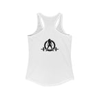 Everything Hurts & I'm Hungry - Women's Ideal Racerback Tank - Black Print Front & Back