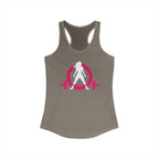 WWLW Classic Logo Racer Back Tank Top (BEST SELLER) - Women's Ideal Racerback Tank - Classic Light Logo - Plain Back