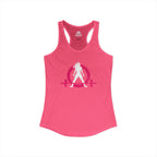 Women's Ideal Racerback Tank - Distressed  Color Distressed Logo Front & Plain Back