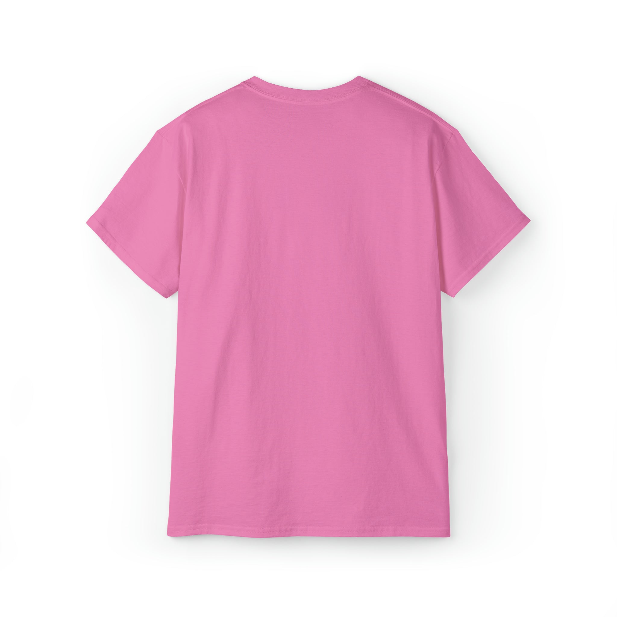 Lift Like A Girl - Unisex Ultra Cotton Tee - Front White Logo - Plain Back