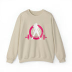 Distressed Logo - Unisex Heavy Blend™ Crewneck Sweatshirt - Inverted Color Logo