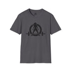 Iron Sharpens Iron - Unisex Softstyle T-Shirt - Black Logo Front & Back