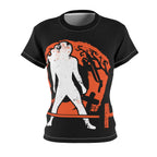 Women's Cut & Sew Tee (AOP) - Halloween Graveyard - Right. Chest