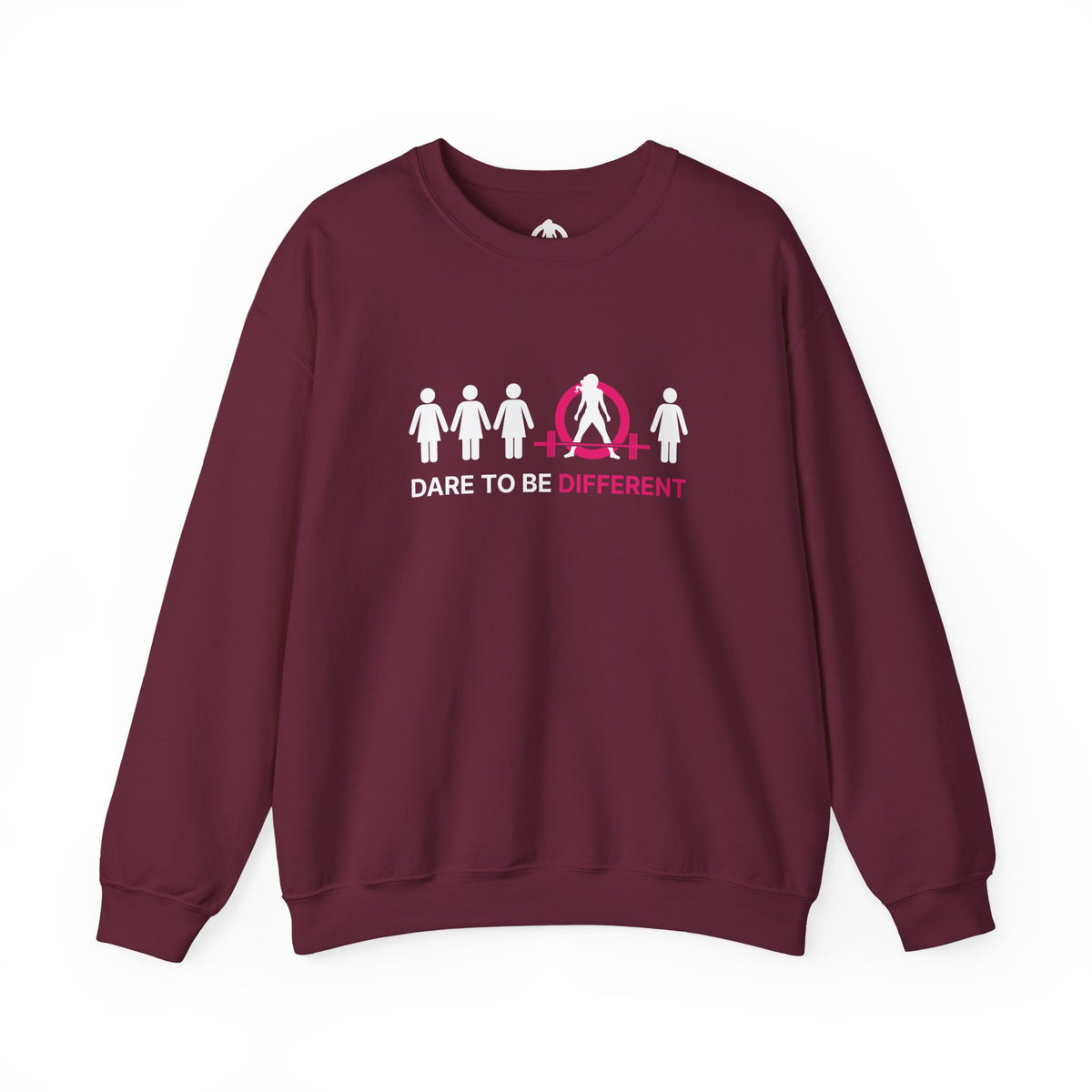Dare To Be Different - Deadlift - Unisex Heavy Blend™ Crewneck Sweatshirt - Front Logo Plain Back
