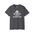 Barbell Club - Unisex Ultra Cotton Tee - White Logo